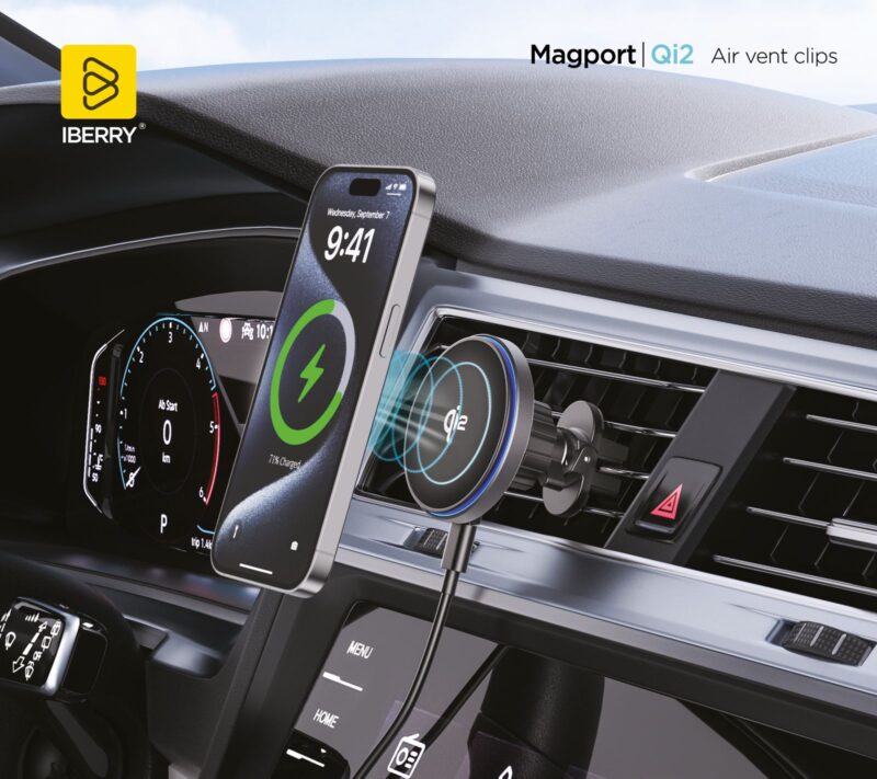IBERRY MAGPORT MG3 Qİ2 WIRELESS KLİPSLİ TELEFON TUTUCU - Görsel 2