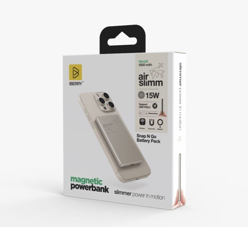 WiM25 ULTRA SLİM 8.9 MM WIRELESS MAGSAFE POWERBANK - Görsel 7