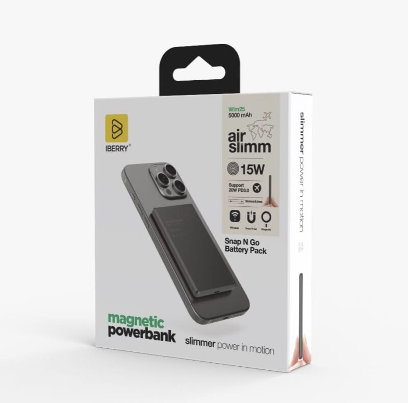 WiM25 ULTRA SLİM 8.9 MM WIRELESS MAGSAFE POWERBANK - Görsel 6
