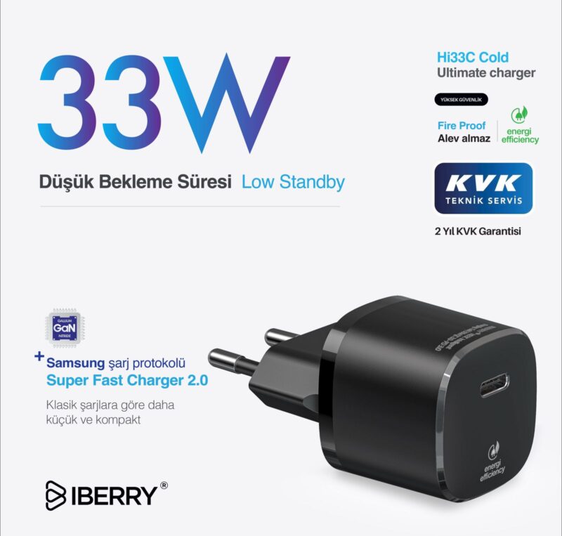IBERRY Hİ33C COLD SUPERFAST 33W GAN ŞARJ - Görsel 4