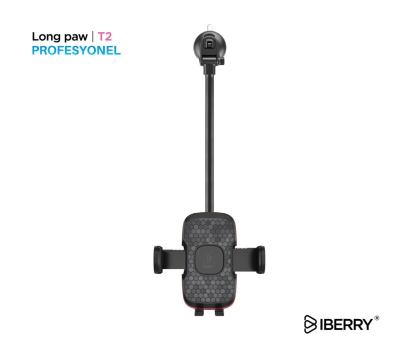 İBERRY LONG PAW T2 VANTUZLU ARAÇ İÇİ TELEFON TUTUCU - Görsel 6