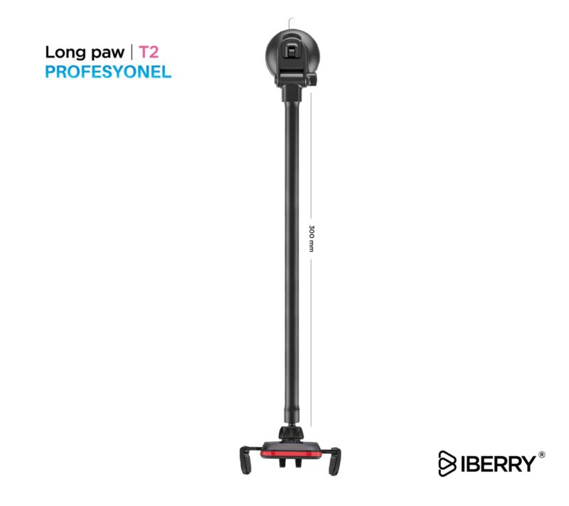 İBERRY LONG PAW T2 VANTUZLU ARAÇ İÇİ TELEFON TUTUCU - Görsel 5