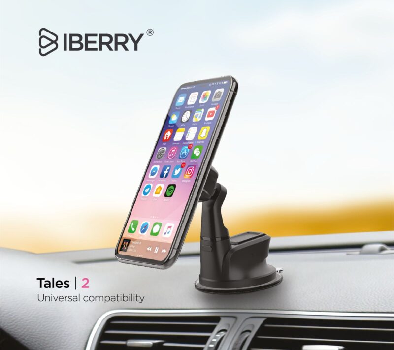 İBERRY TALES2 KIRMIZI VANTUZLU MANYETİK ARAÇ İÇİ TELEFON TUTUCU - Görsel 3