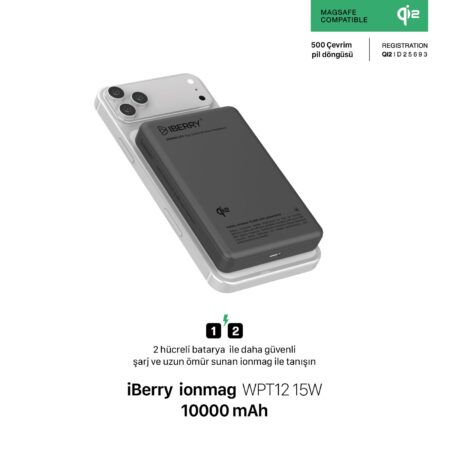 İBERRY WPT12 10000mAh MAGSAFE POWERBANK